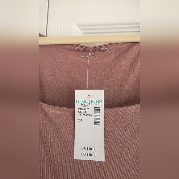 Universal Thread Sleeveless Scoop Neck Tank Top - Dusty Rose - Picture 2 of 2